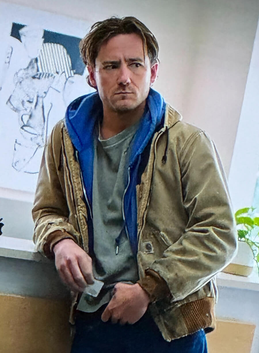 Lewis Pullman Remarkably Bright Creatures Cameron Brown Jacket