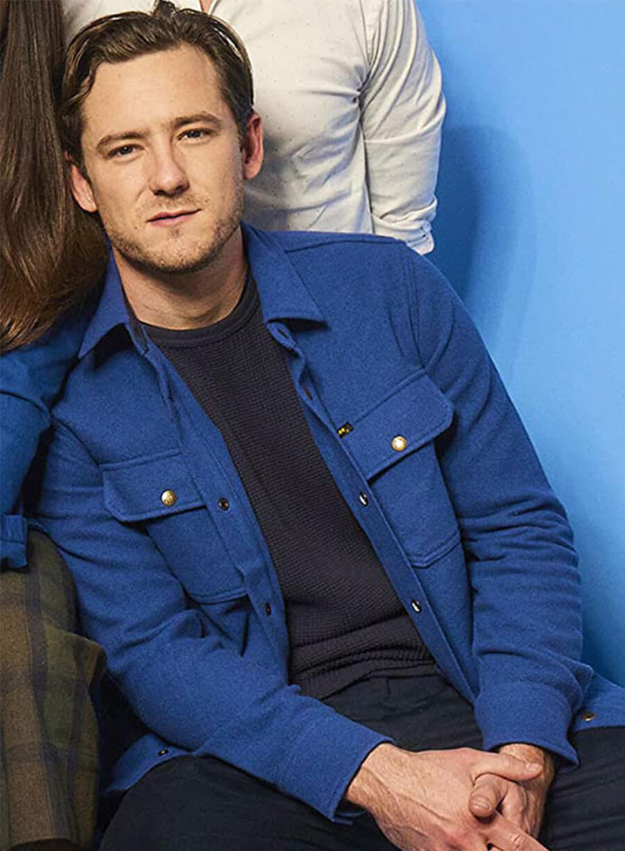 Lewis Pullman The Starling Girl Owen Taylor Blue Jacket