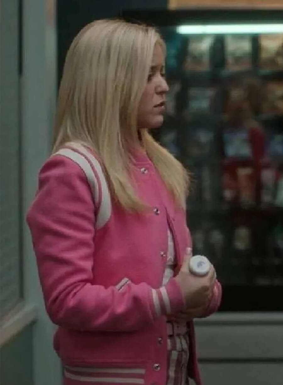 Lexi Minetree Elle 2026 Elle Woods Pink Varsity Jacket
