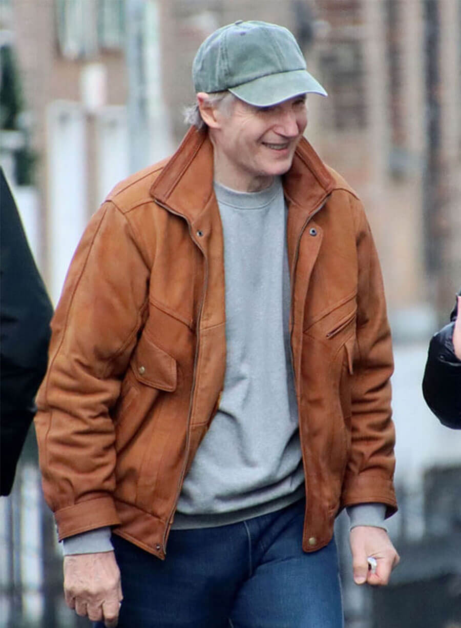 Liam Neeson 4 Kids Walk Into a Bank Danny Suede Jacket