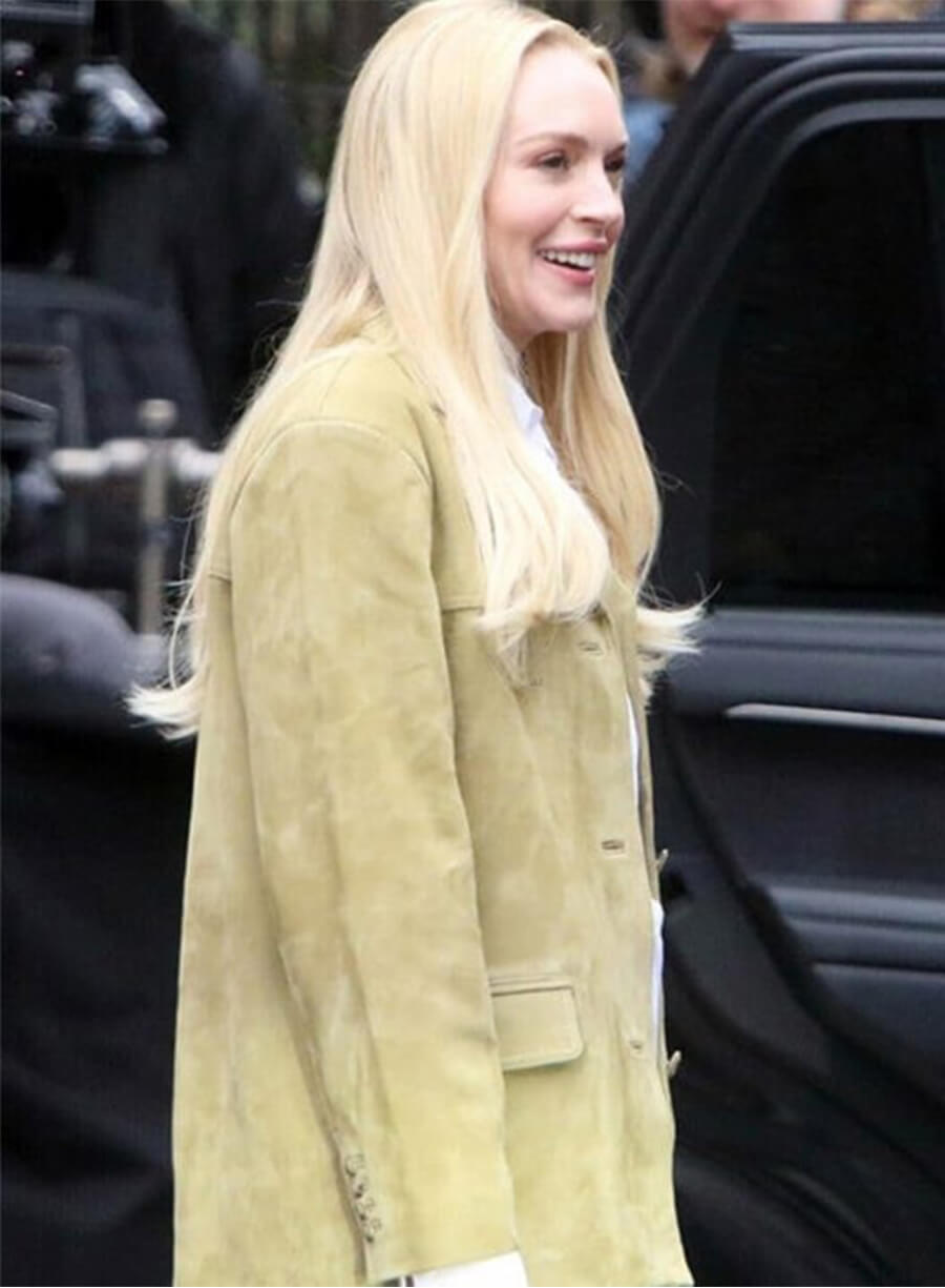 Lindsay Lohan Count My Lies  Violet Lockhart 2026 Suede Blazer