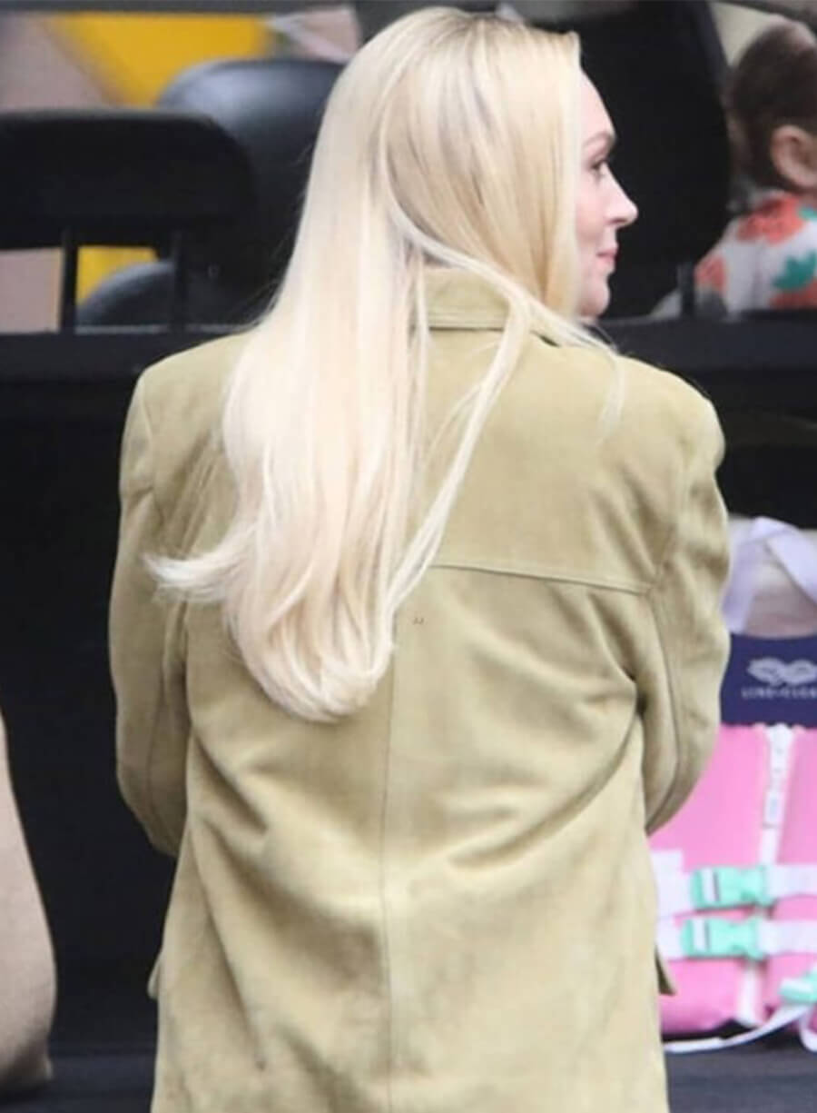 Lindsay Lohan Count My Lies  Violet Lockhart 2026 Suede Blazer