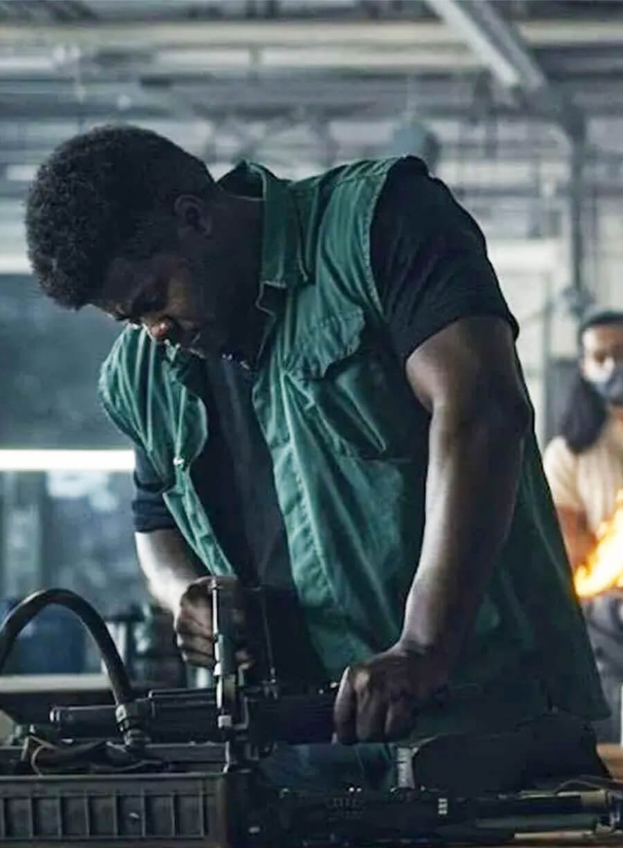 Lionel Boyce Motor City Youngblood Green Vest