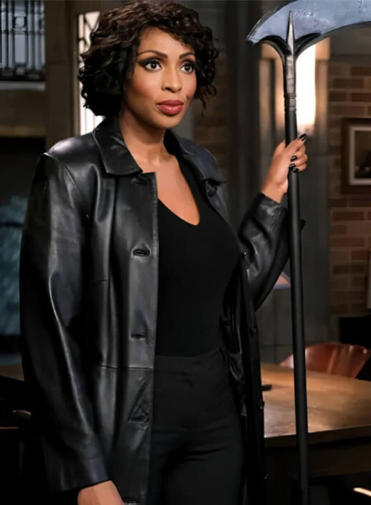 Lisa Berry Supernatural Billie Black Leather Coat