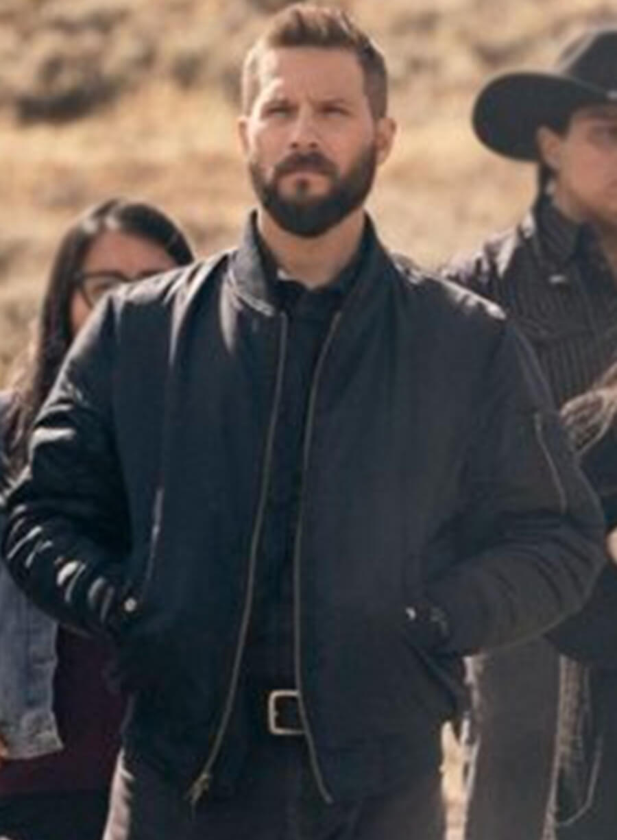 Logan Marshall-Green Marshals 2026 Pete Calvin Bomber Jacket