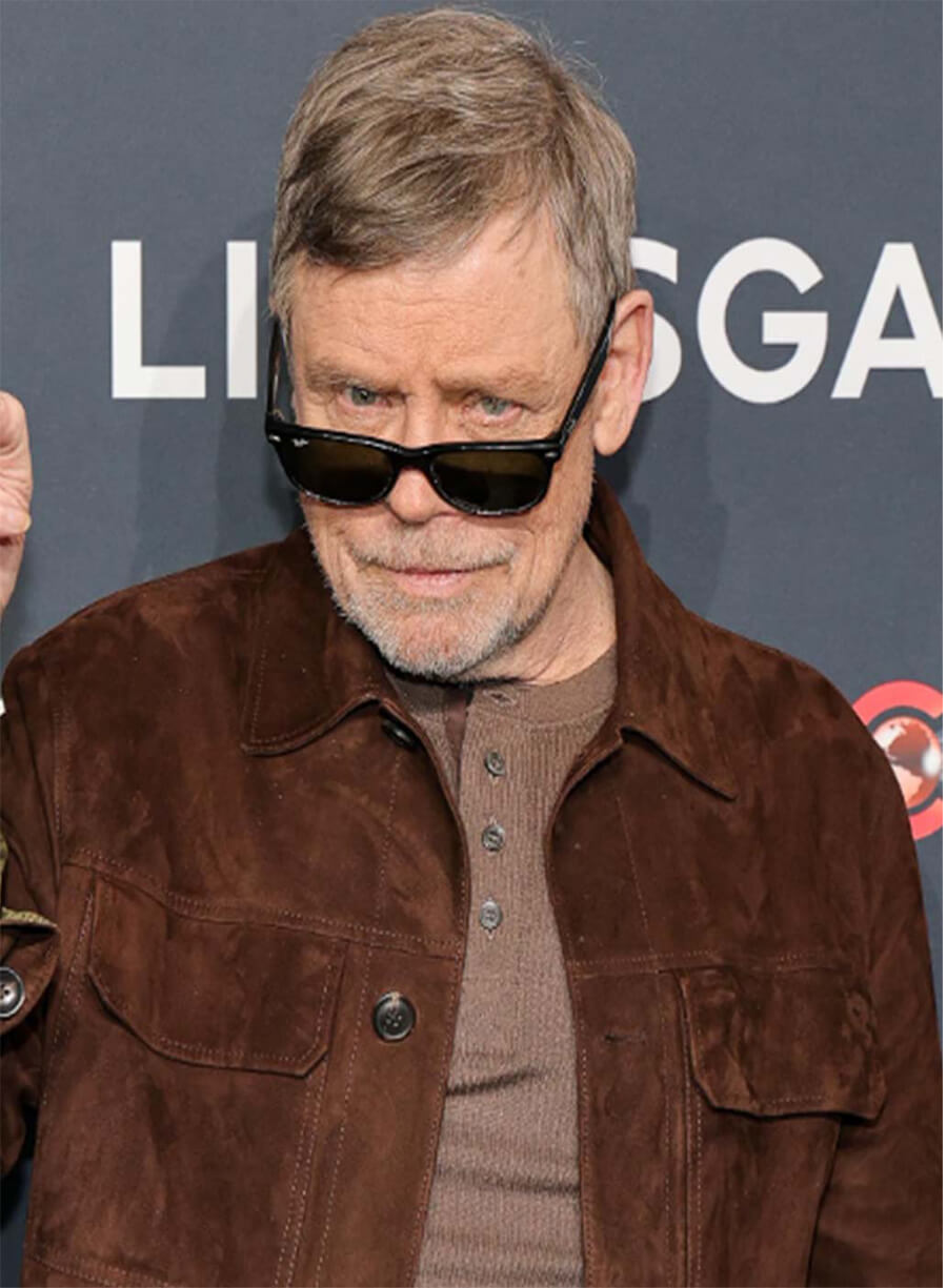 Long Walk 2025 Event Mark Hamill The Major Brown Suede Jacket