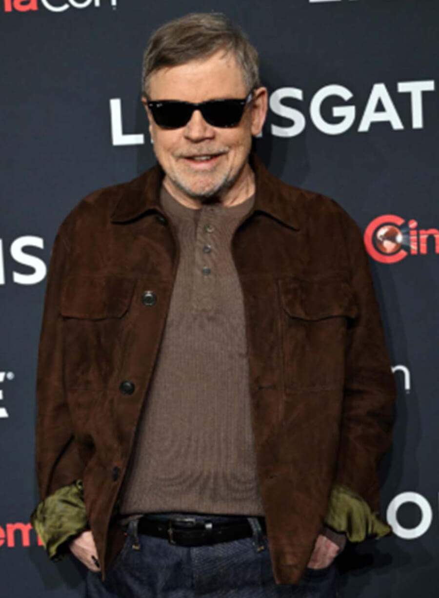 Long Walk 2025 Event Mark Hamill The Major Brown Suede Jacket