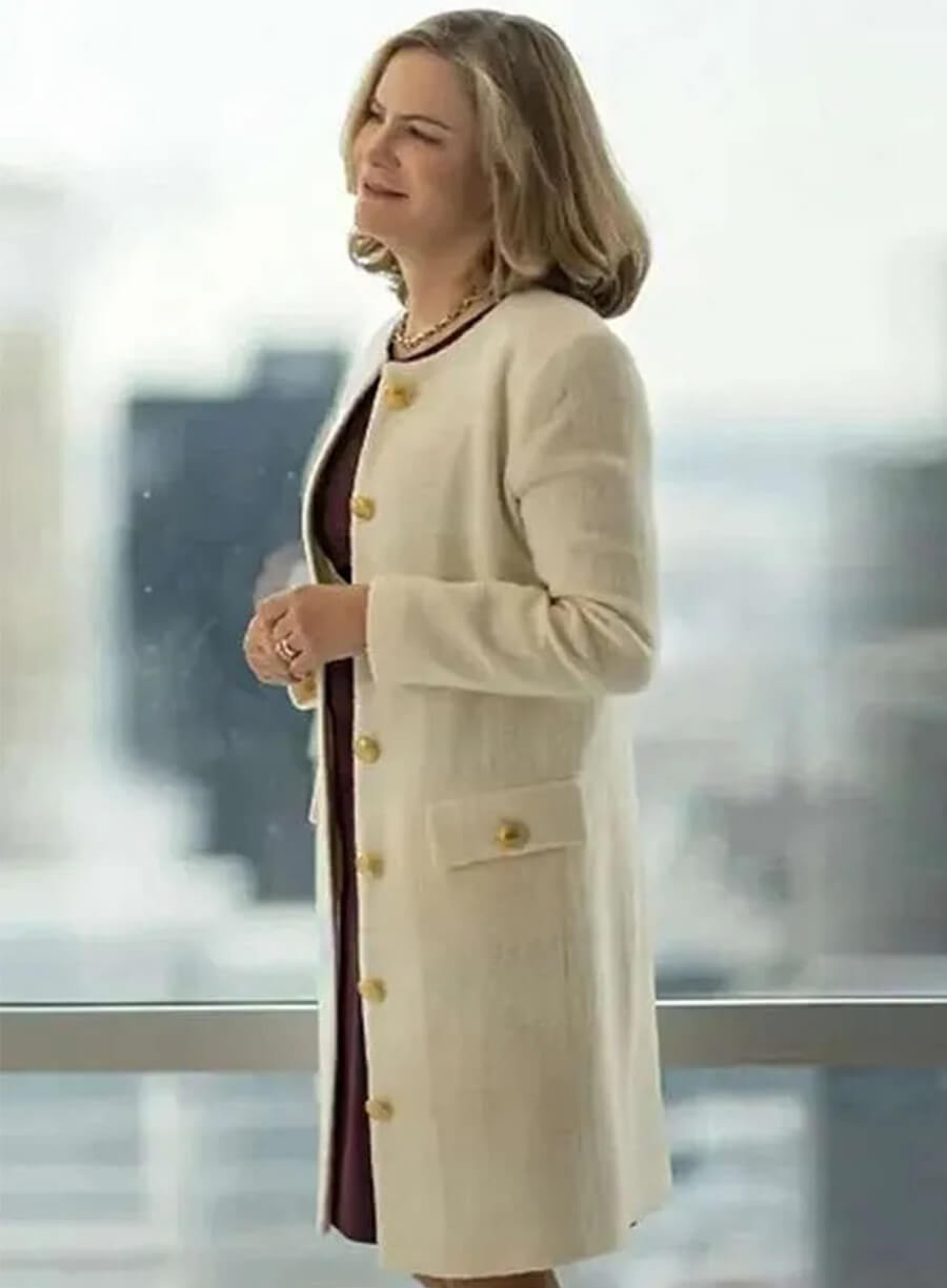 Lorraine Lyon Fargo S05  White Long Coat