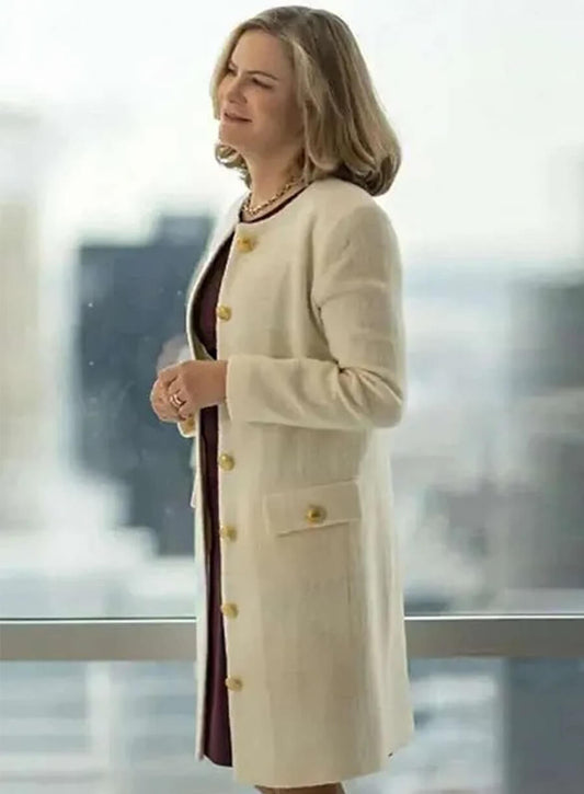 Lorraine Lyon Fargo S05  White Long Coat