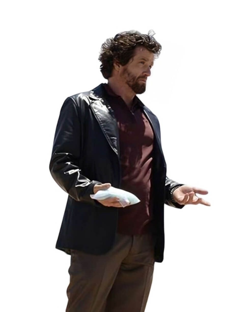 Louis Ferreira Breaking Bad Declan Black Leather Blazer