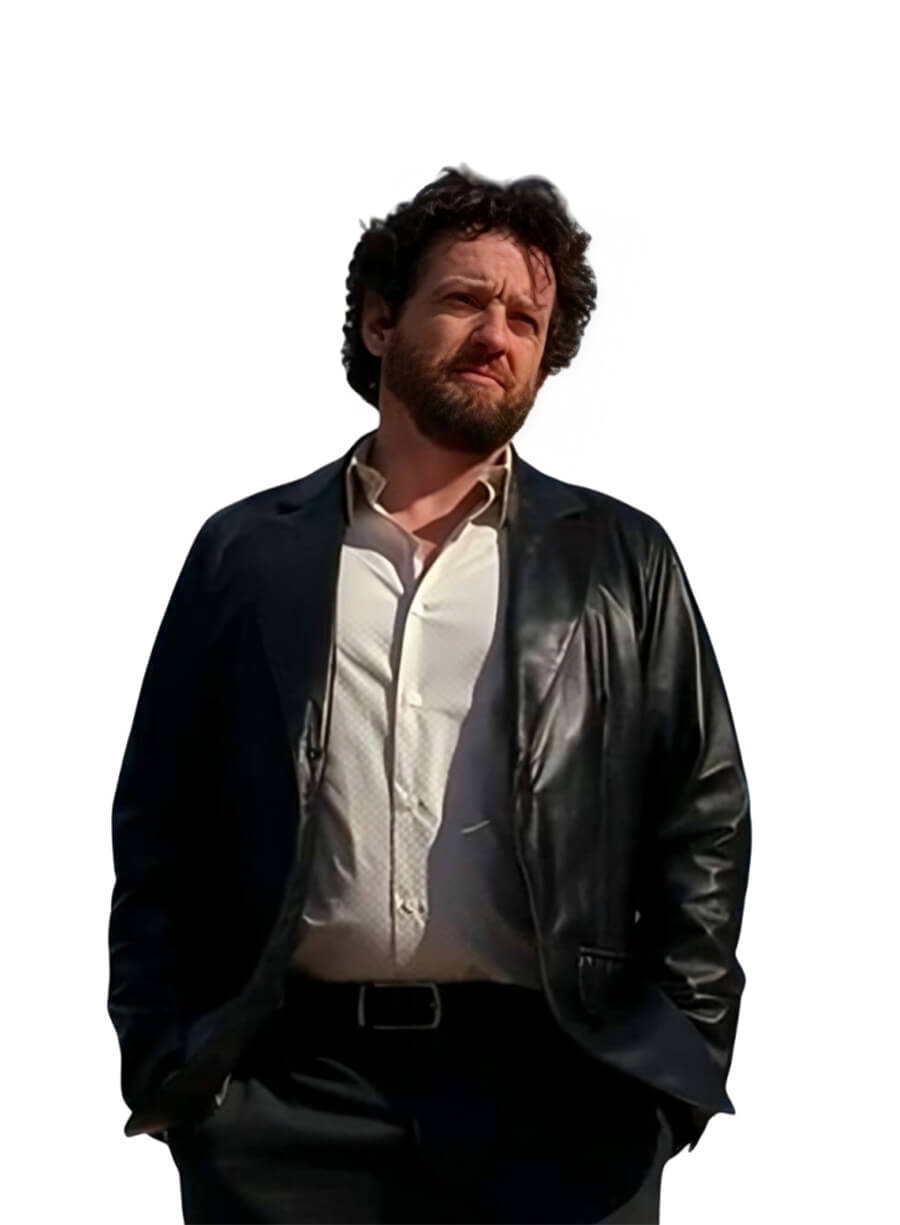 Louis Ferreira Breaking Bad Declan Black Leather Blazer