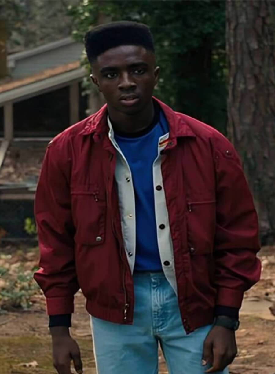 Lucas Sinclair Stranger Things Season 4 Maroon Jacket