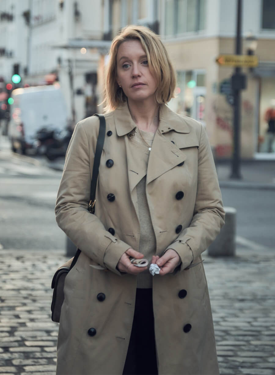 Ludivine Sagnier Tv Series Lupin Claire Beige Coat