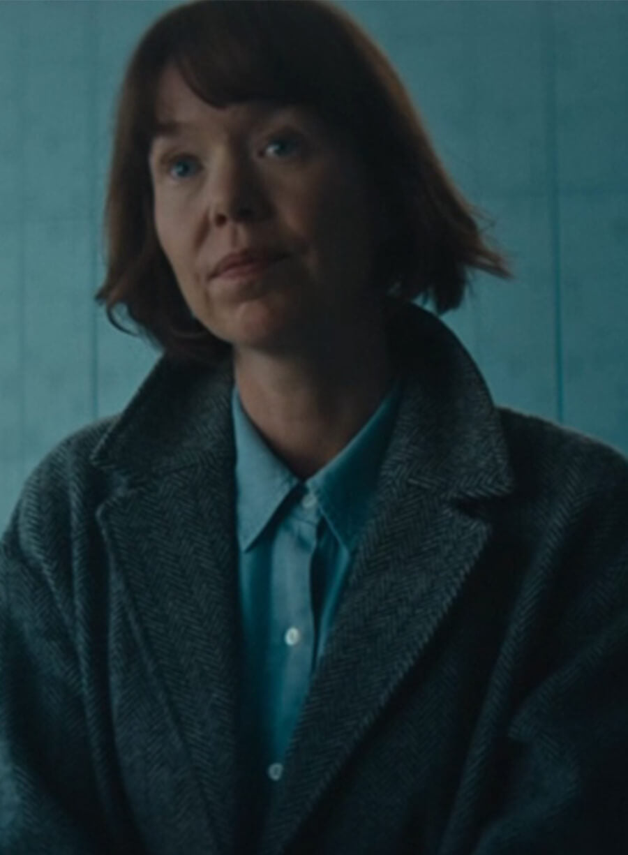  Ludwig Season1 Lucy Betts-Taylor Grey Wool Coat 
