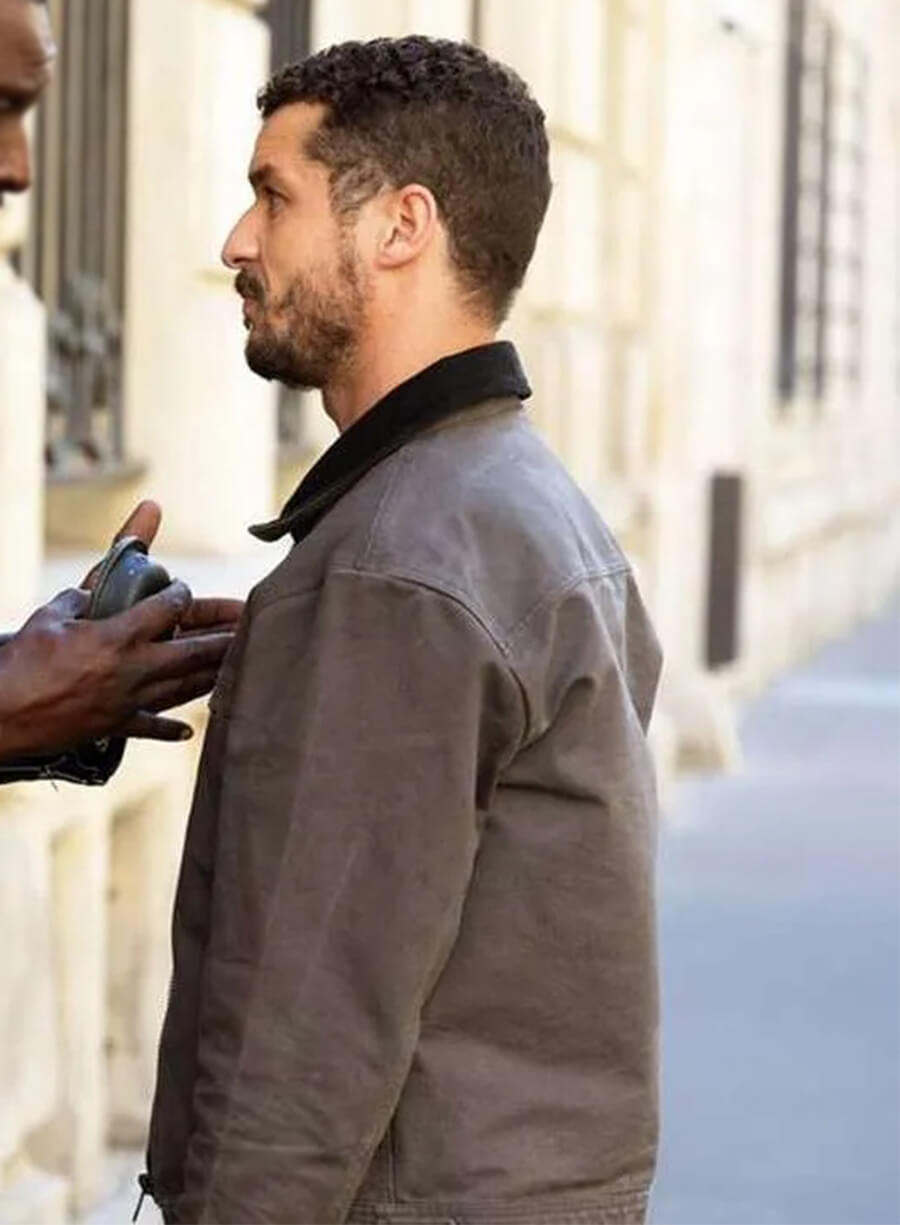 Lupin S03 Youssef Guédira Grey Cotton Jacket