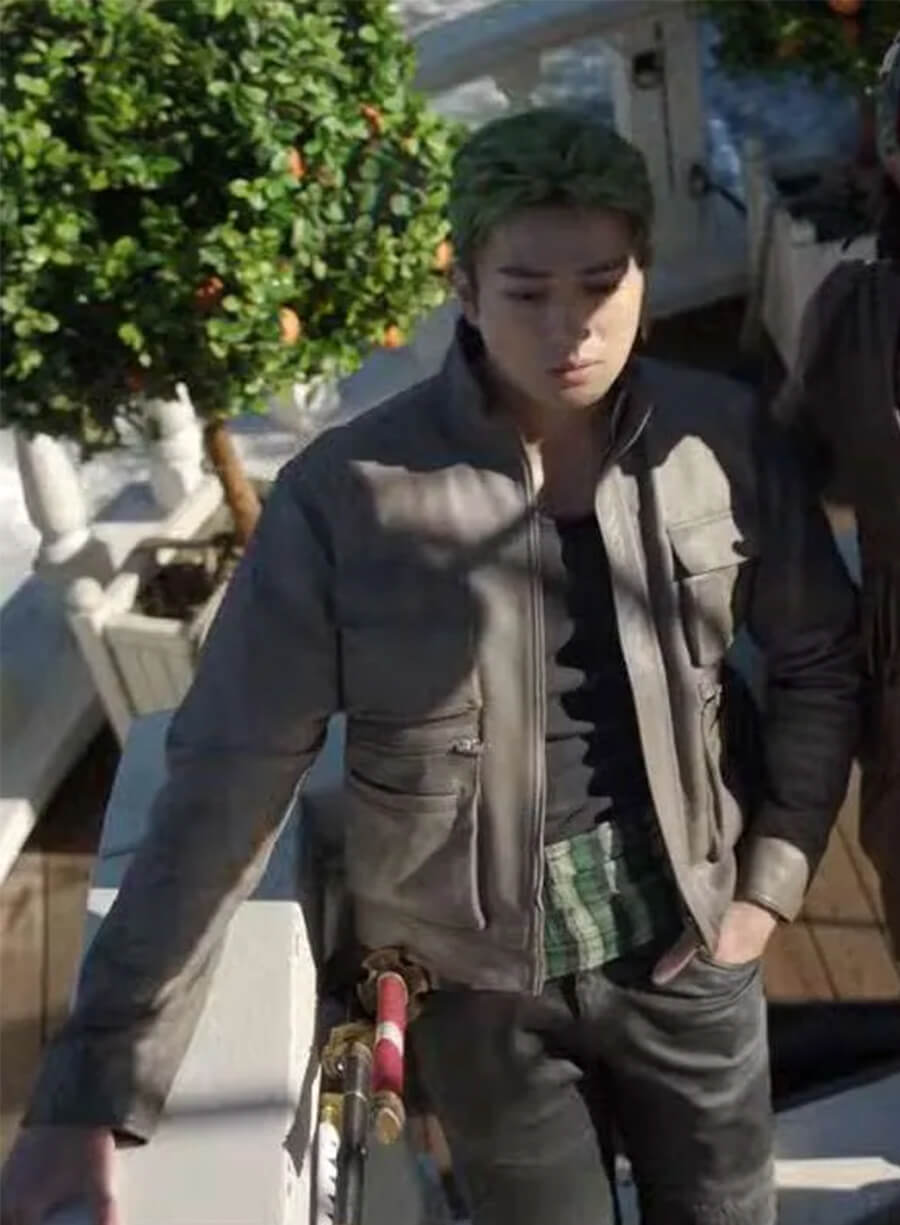 Mackenyu One Piece S02 Roronoa Zoro Leather Jacket