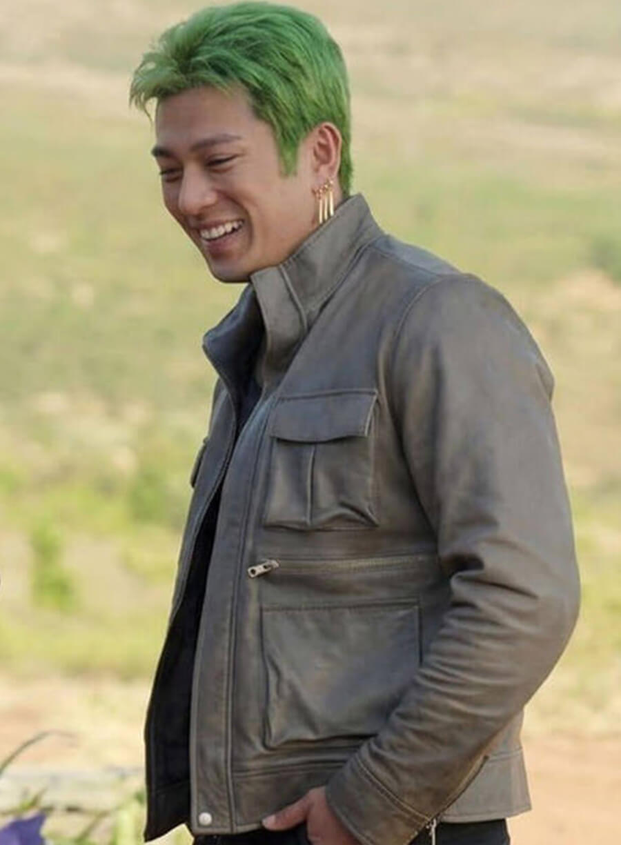 Mackenyu One Piece S02 Roronoa Zoro Leather Jacket