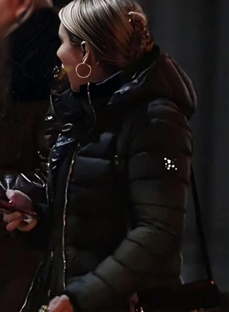Madame Web 2024 Mary Parker Black Puffer Jacket