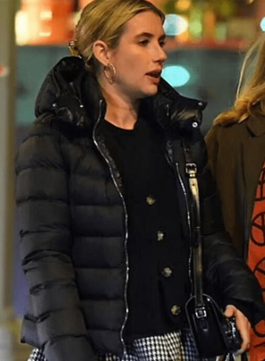 Madame Web 2024 Mary Parker Black Puffer Jacket