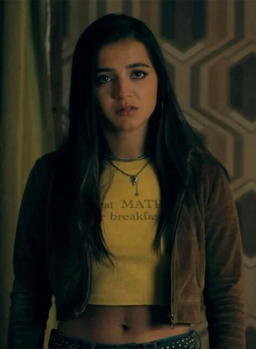 Madame Web Isabela Merced Anya Corazon Brown Jacket