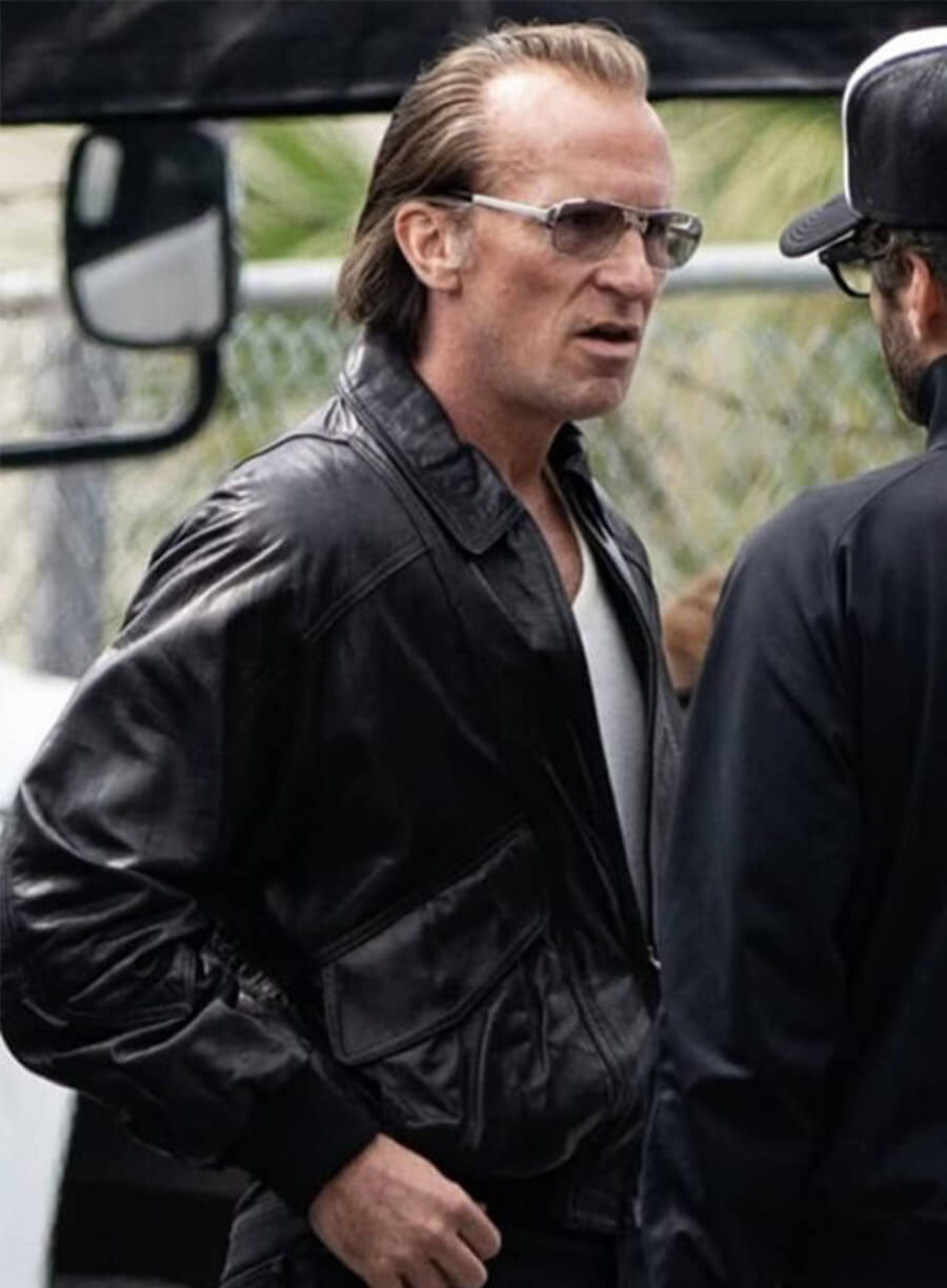 Madden 2026 Christian Bale AI Davis Black Leather Jacket