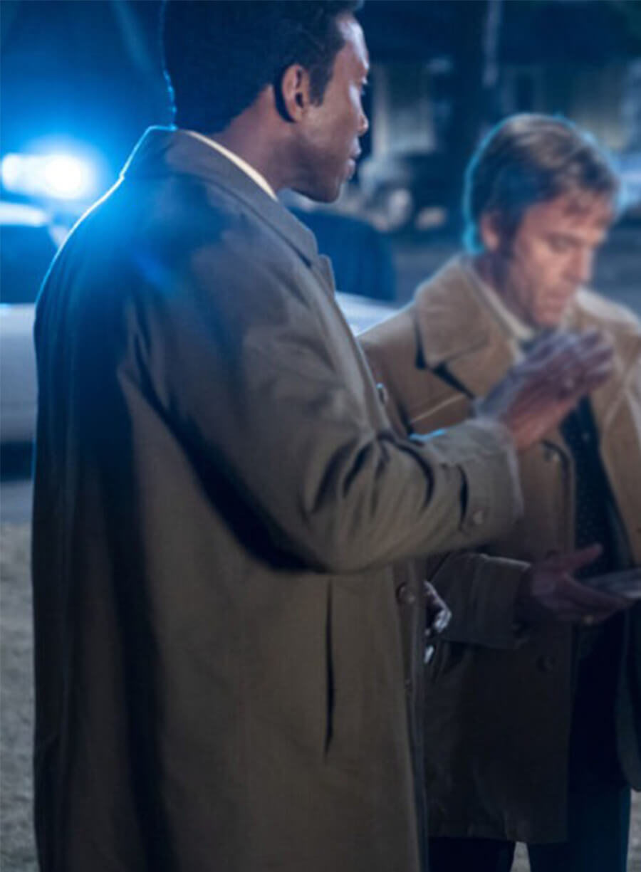Mahershala Ali True Detective S03 Cotton Grey Coat