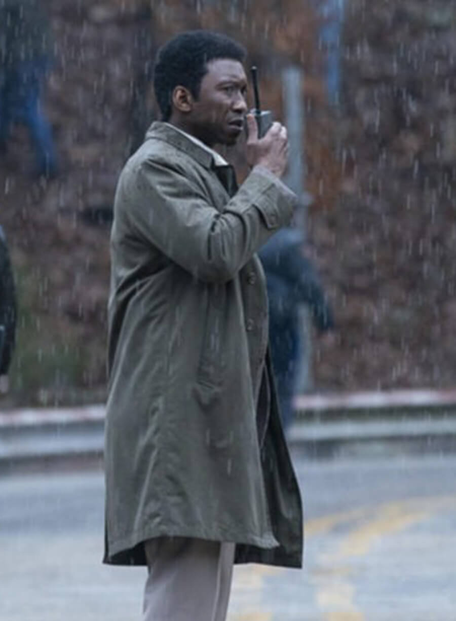 Mahershala Ali True Detective S03 Cotton Grey Coat