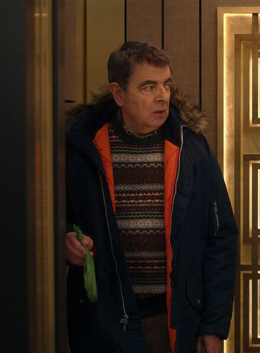 Man Vs Baby S01 Rowan Atkinson Trevor Bingley Parka Jacket