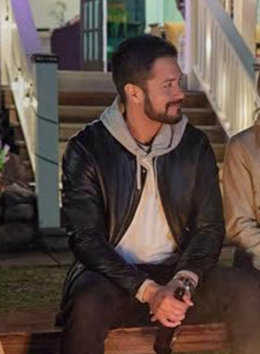 Hearts in the Game Marco Grazzin Black Leather Jacket