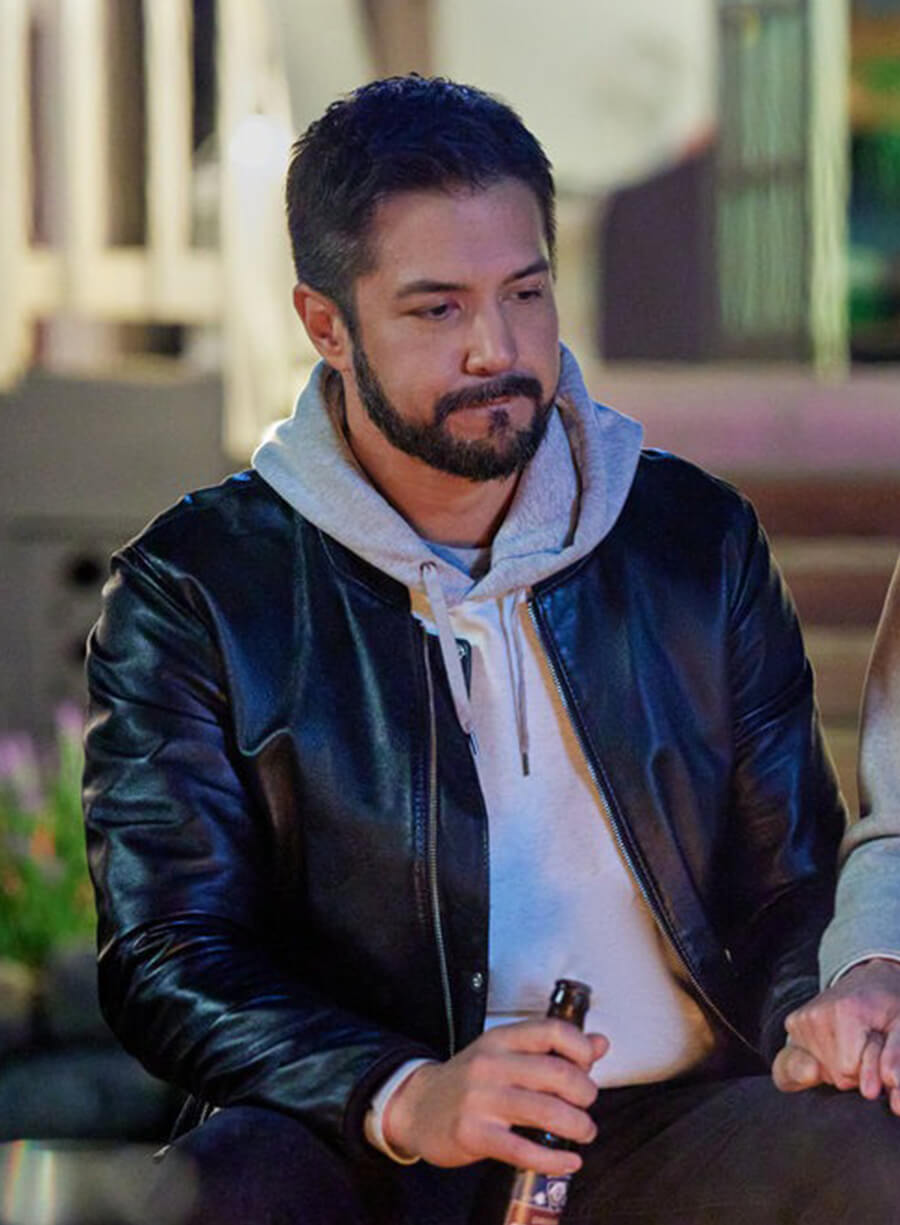 Hearts in the Game Marco Grazzin Black Leather Jacket