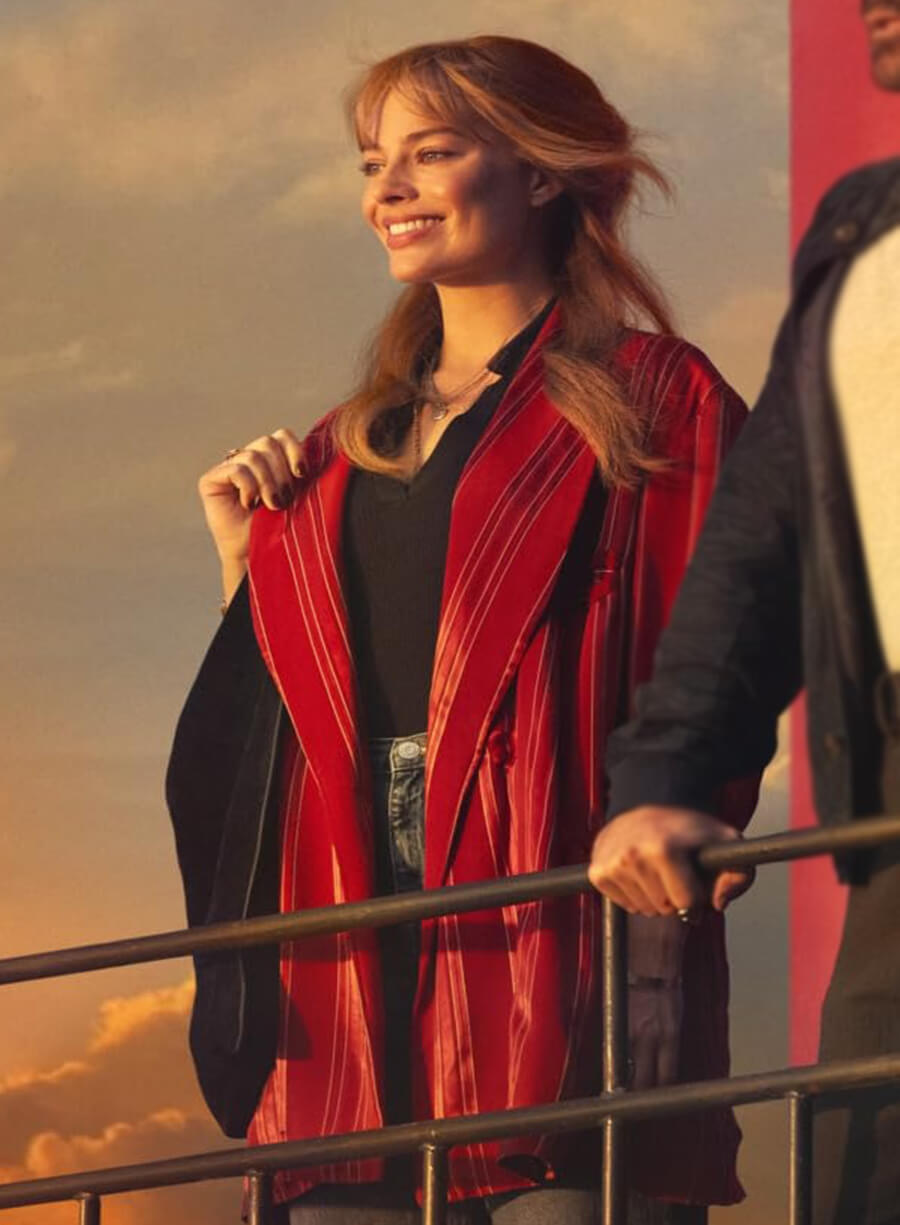 Margot Robbie A Big Bold Beautiful Journey Sarah Red Blazer