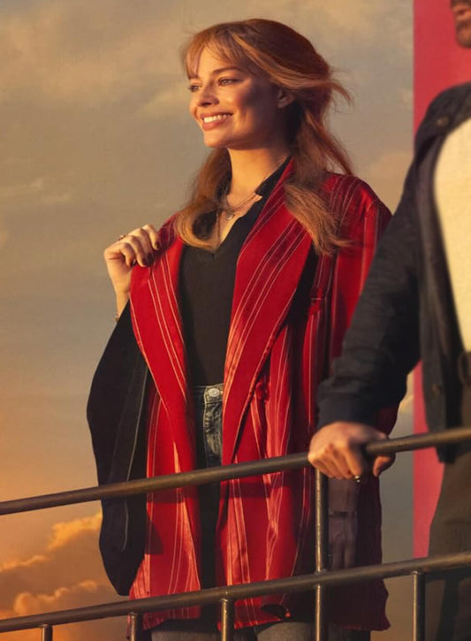 Margot Robbie A Big Bold Beautiful Journey Sarah Red Blazer