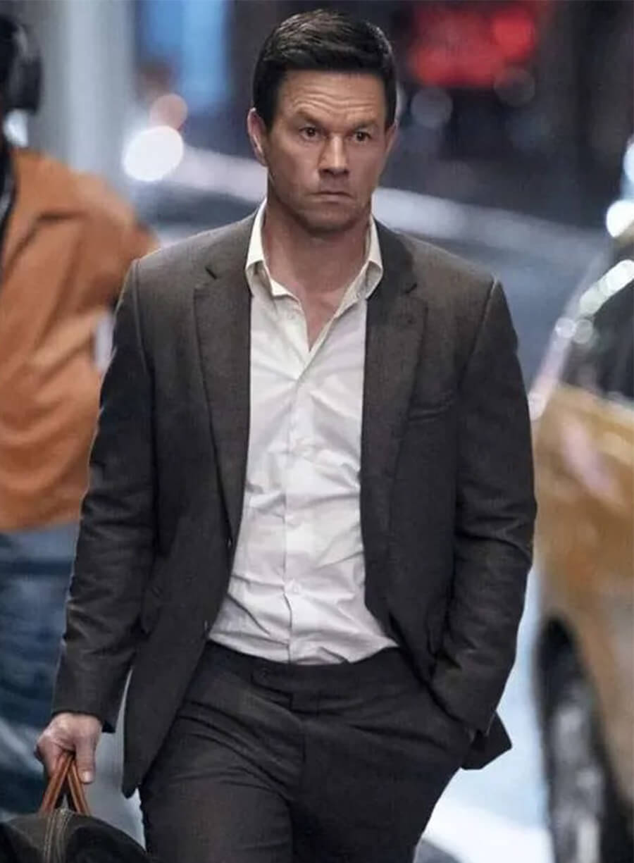 Mark Wahlberg Play Dirty 2025 Park Black Blazer