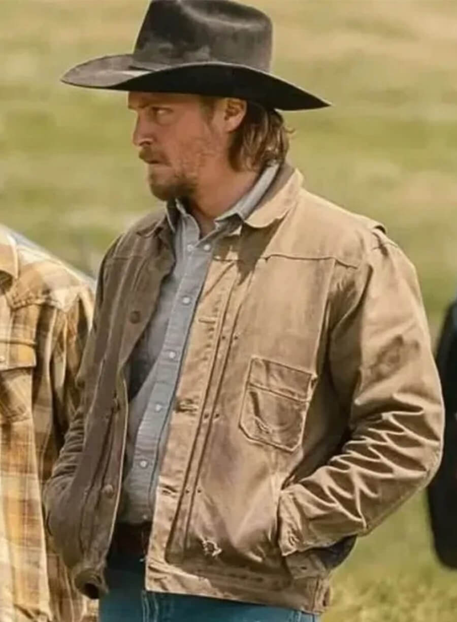 Marshals 2026 Luke Grimes Brown Cotton Jacket