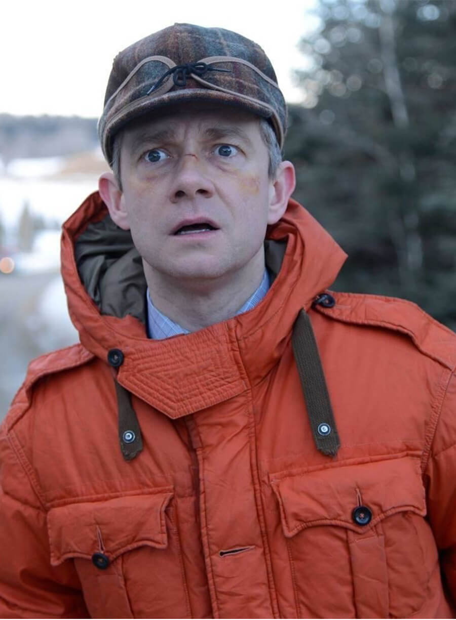 Martin Freeman Fargo Lester Nygaard Orange Jacket