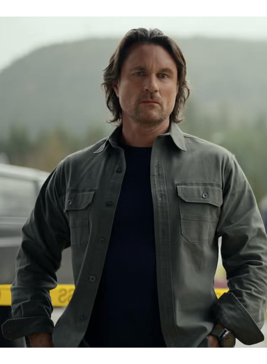 Martin Henderson Virgin River S07 Jack Sheridan Grey Shirt 