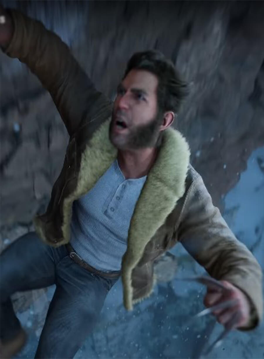 James Howlett Marvel Wolverine Game Shearling Jacket 