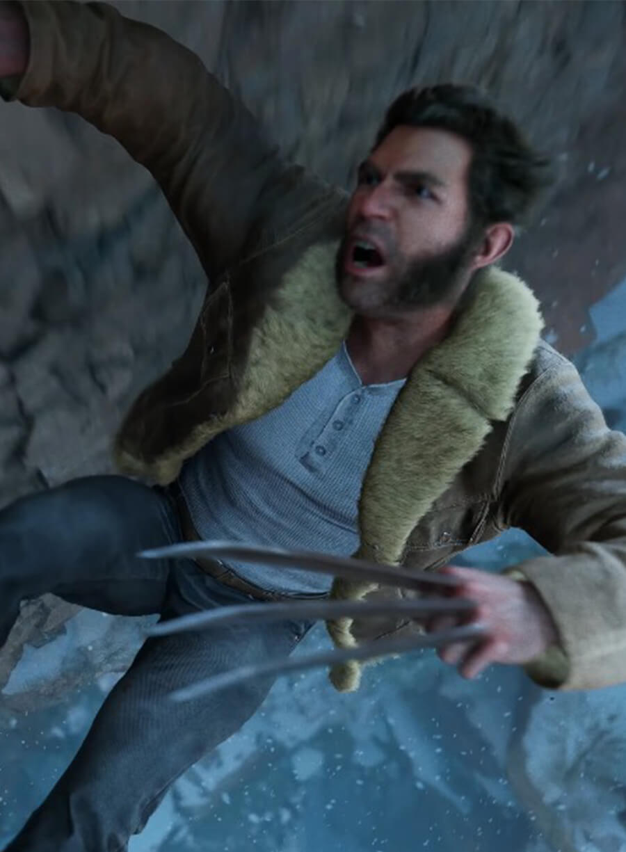 James Howlett Marvel Wolverine Game Brown Jacket 