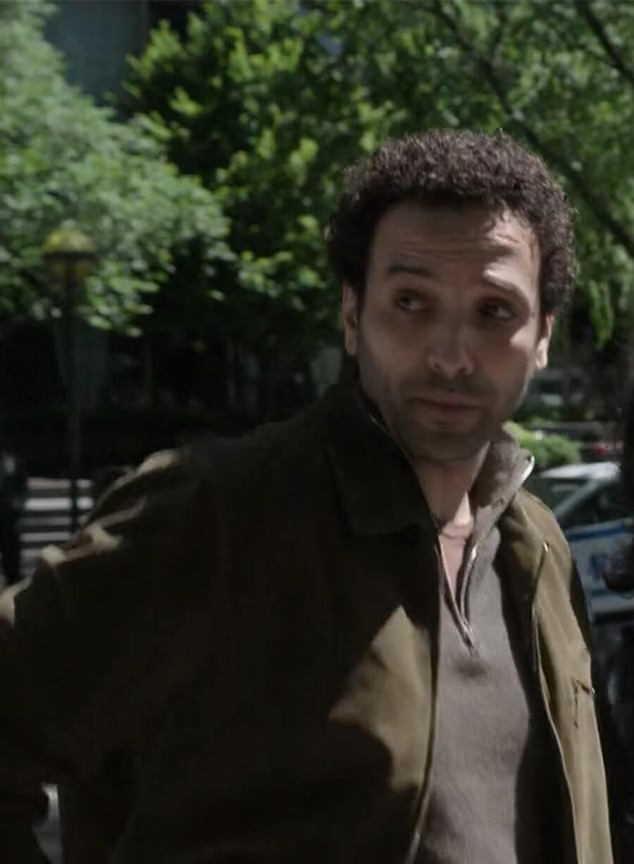 Marwan The Night Agent S02Sami Saidi Suede Jacket