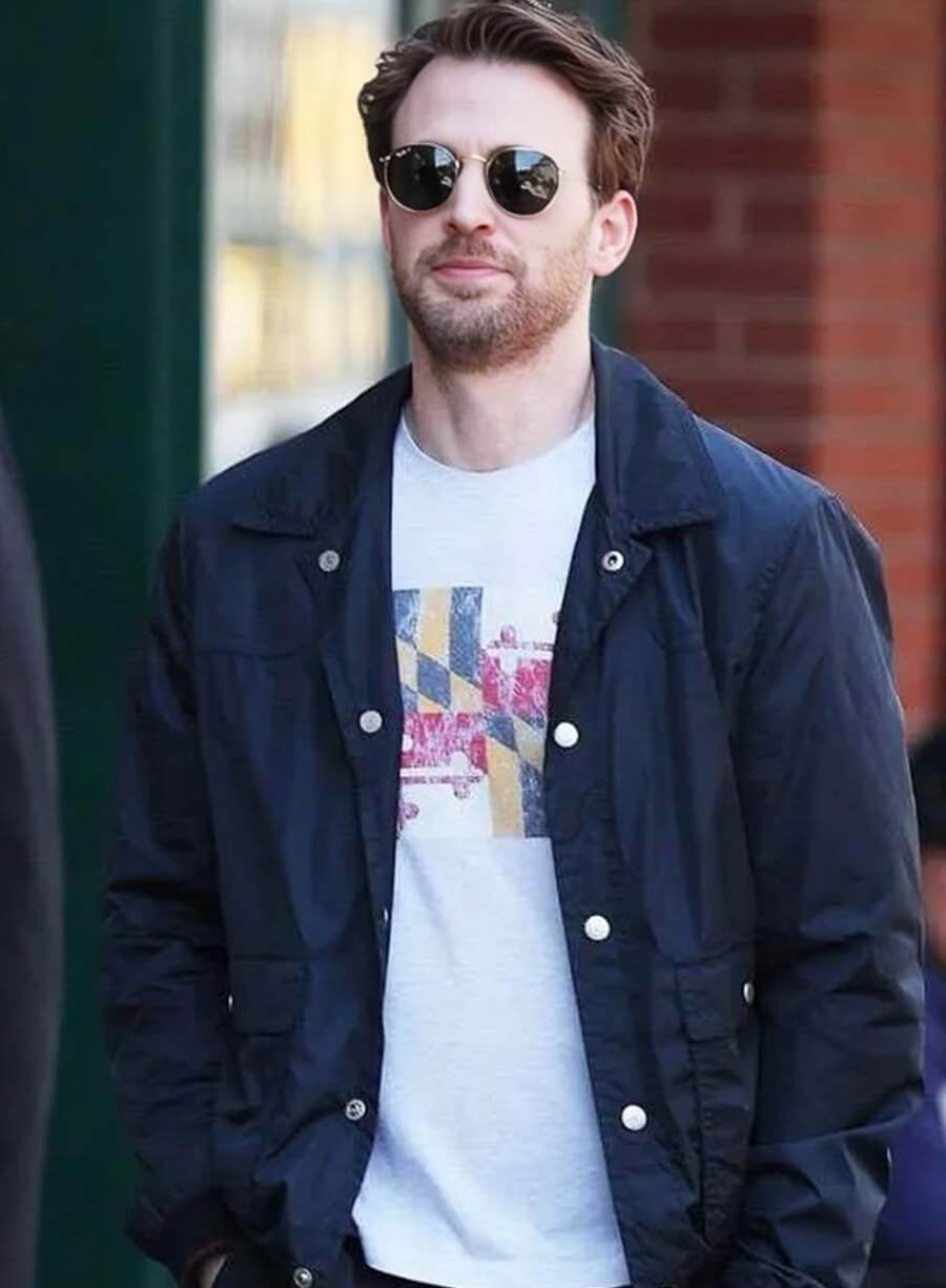 Materialists 2025 Chris Evans John Black Jacket