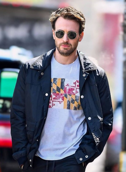 Materialists 2025 Chris Evans John Black Jacket