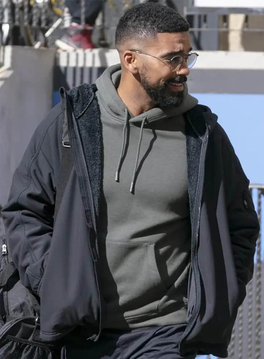 Abbott Elementary O Shon S04 Black Hooded Jacket