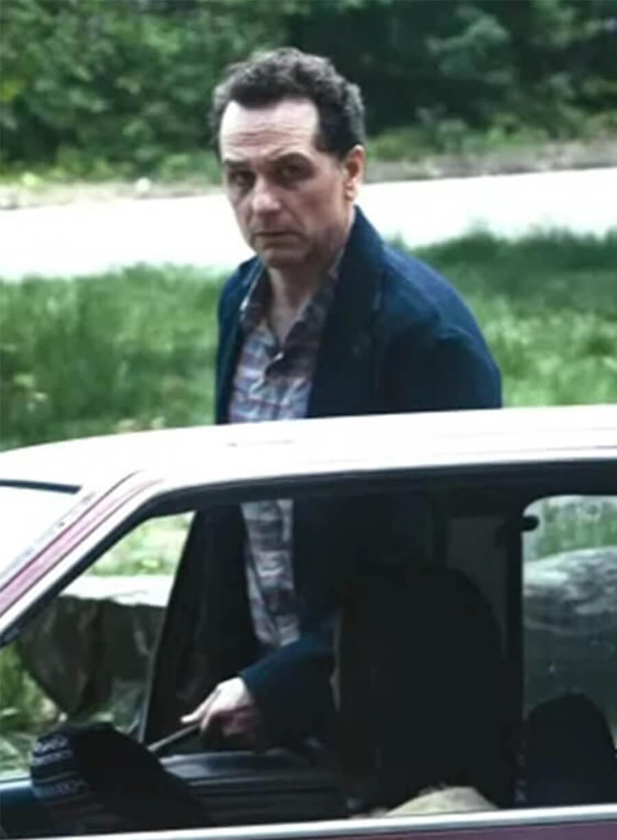 Matthew Rhys Widow's Bay 2026 Tom Loftis Blue Coat