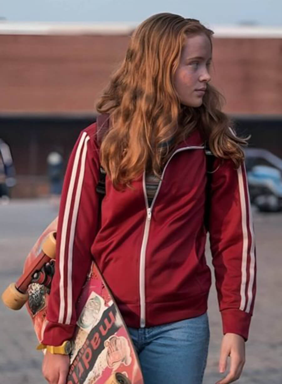 Max Mayfield Stranger Things Red Track Jacket