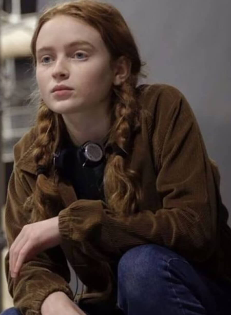 Max Mayfield Stranger Things S04 Brown Jacket