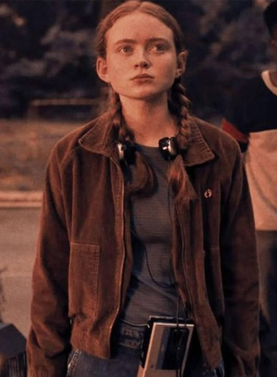 Max Mayfield Stranger Things S04 Brown Jacket