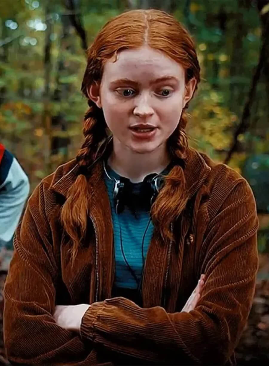 Max Mayfield Stranger Things S04 Brown Jacket