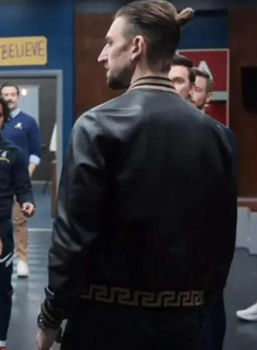 Maximillian Osinski Ted Lasso S03 Zava Black Leather Jacket