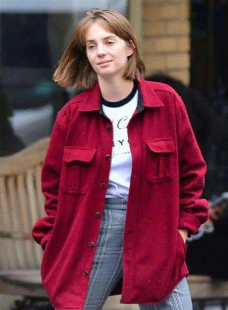 Maya Hawke Stranger Things Robin Buckley Red Jacket