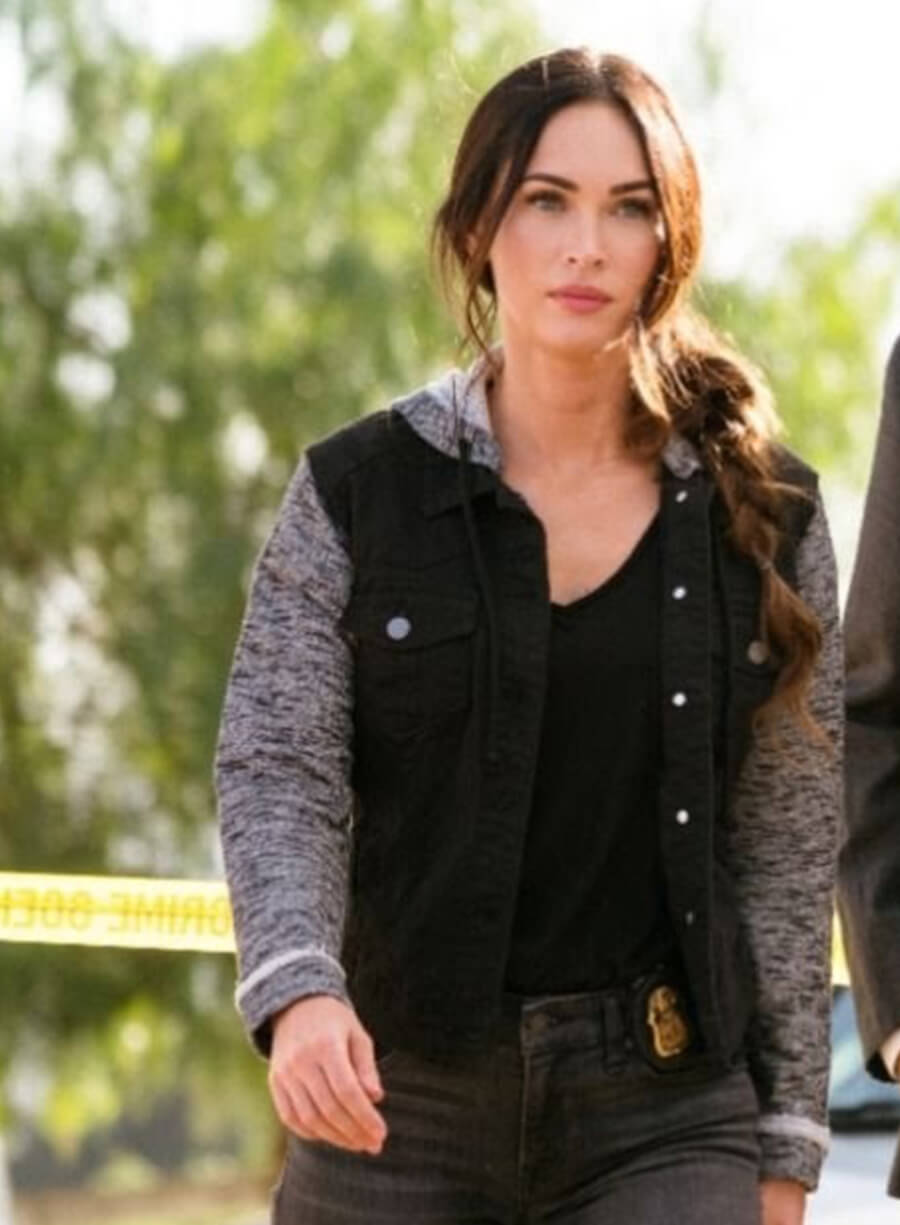 Megan Fox Midnight In The Switchgrass Black and Grey Jacket